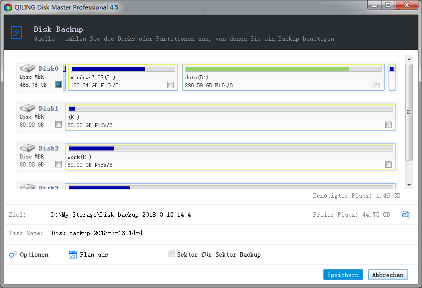 Disk/partition backup