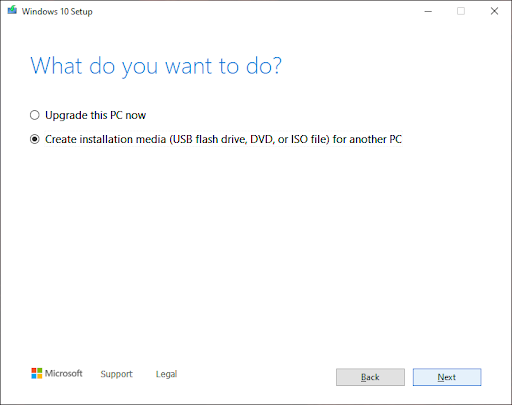 create installation media 2