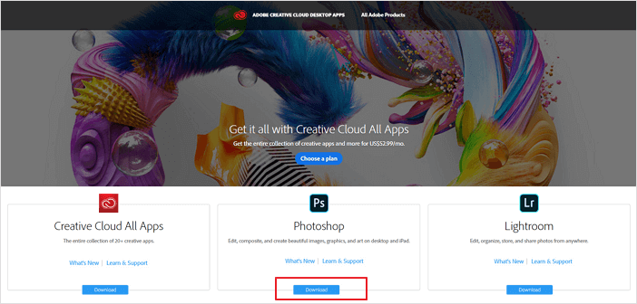 install adobe photoshop