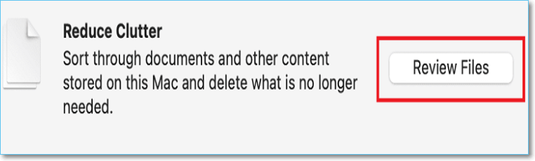 Review Files to delete files manually