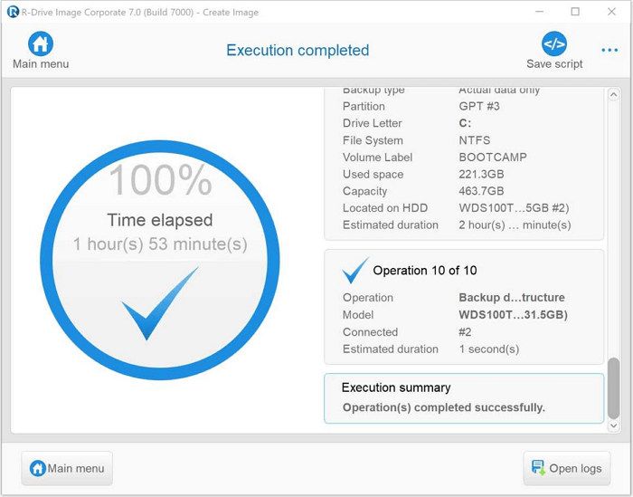 back up files to usb using r-drive image