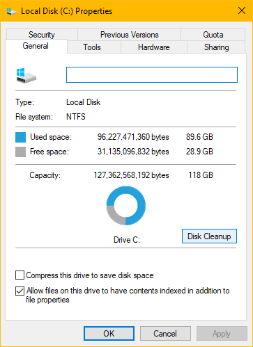 Open Disk Cleanup