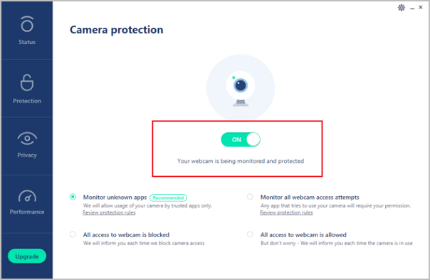 antivirus camera protection