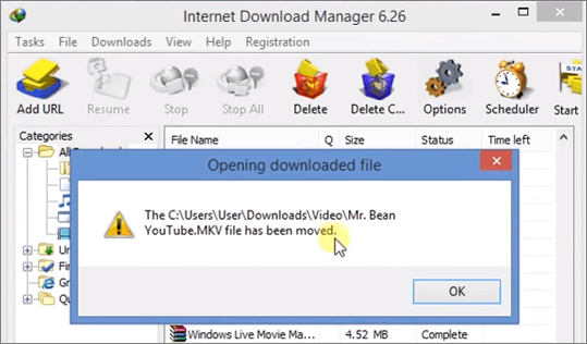 DIM file has been moved