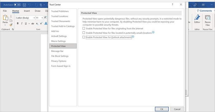 fix Microsoft office cannot open this file because some parts are missing or invalid - 3