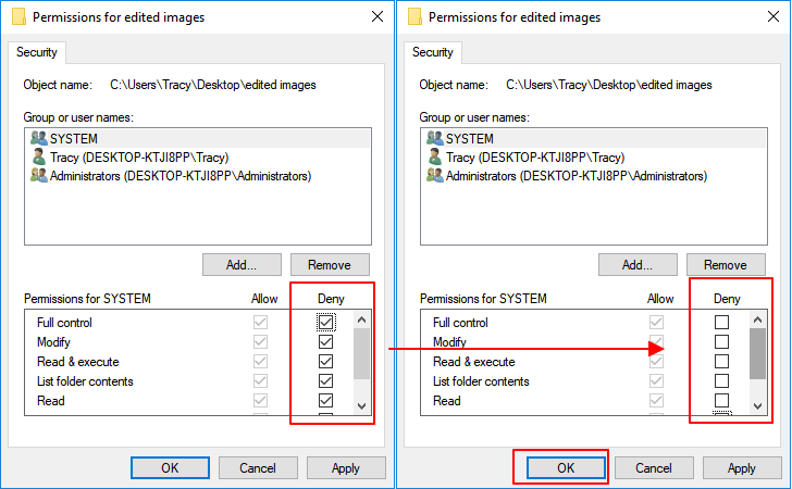 All users to access all files.