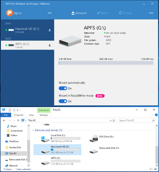 APFS for Windows - Windows 10 APFS data recovery