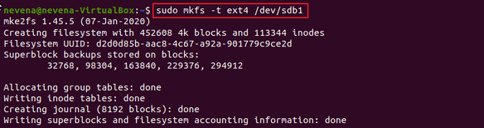 format partition fdisk