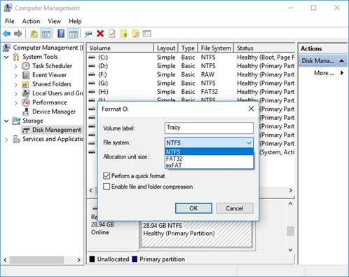 Change file format