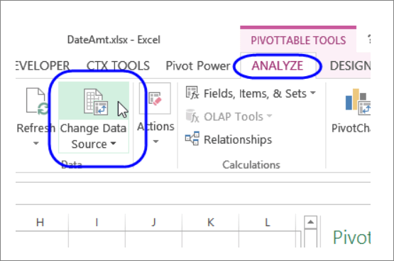 check pivot tables