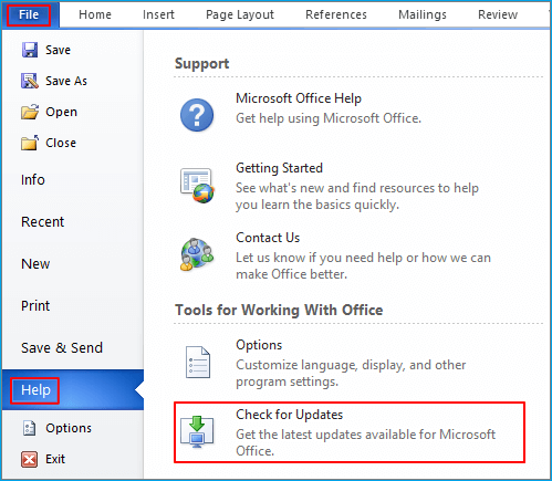 update excel to the latest version