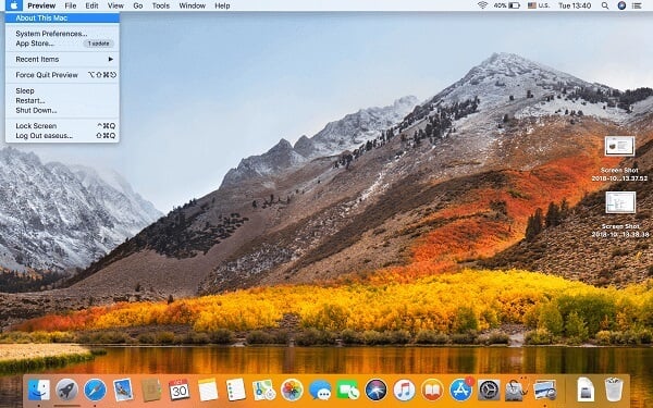 Mac Home Screen