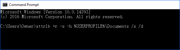 restore missing documents folder