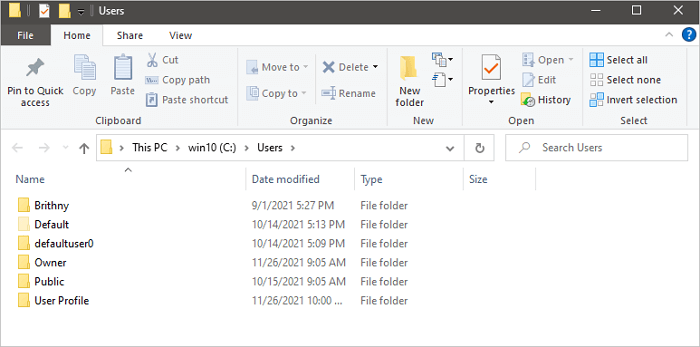 recover deleted user profile windows 10