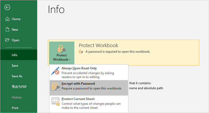 how to remove encryption from Excel file